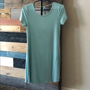 Baby blue short sleeve dress. Forever 21.